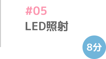 LED照射 8分